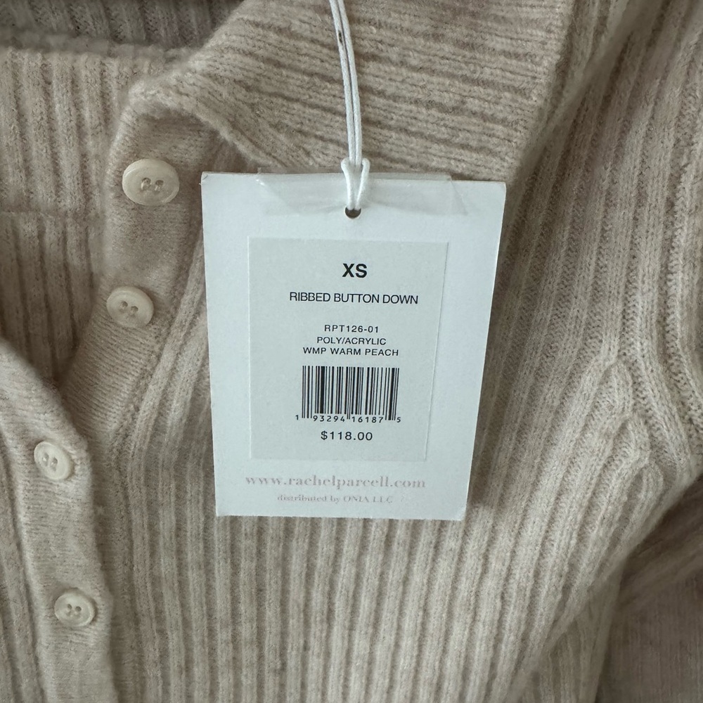 Rachel Parcell Cream Ribbed Set — Sweater and Mini Skirt - Picture 3 of 4